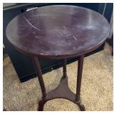 Small Dark Wood Accent Table