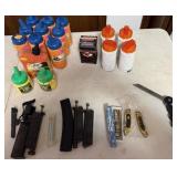 Knives, Various Sized BBs, BB Magazines
