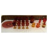 Misc. Vintage Amberina Glassware