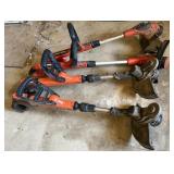 4 Black & Decker Battery Operated String Trimmers