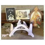 2 Nativity Scene Displays, 2 Framed Wall