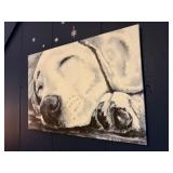 Canvas Dog Wall Art Piece
