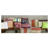 9+/- Decorative/Throw Pillows, 5+/- Decorative