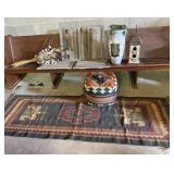 Rug Runner, Plush Footstool, Decorative