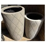 2 Large Plastic Pots