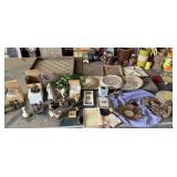 Figurines, Clocks, Vases, Artificial Flowers,