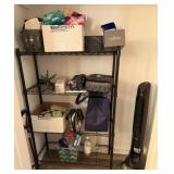 Wire Shelf, Honeywell Fan, Makeup,