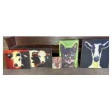 5+/- Animal Canvas Wall Art Pieces