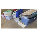 Storage Totes (Some w/ Lids)