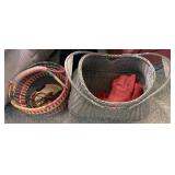 2 Baskets, Extension Cords, Blanket