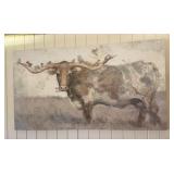 Canvas Longhorn Wall Dï¿½cor Print