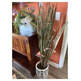 2 Pots w/ Artificial Plants