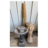 2 Water Fountains, Artificial Palm Tree Base