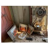 Rim, Sign Frames, Broom, Tape Dispensers, Misc.