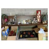 Ornaments, Mat, Artificial Candles, Garland,