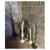 7+/- Various Sized Light Up Trees