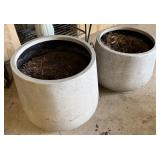 2 Large Plastic Pots