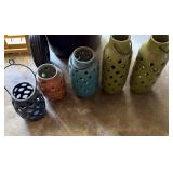 5 Ceramic Decorative Lanterns