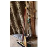 Brooms, Shovels, Rake, Weed Barrier