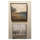 2 Framed Wall Art Pieces