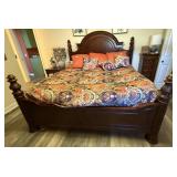 Beautiful Wood King Size Headboard/Footboard