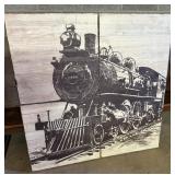 Large Wooden Train Wall Dï¿½cor Piece