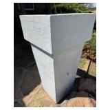 Large Planter, Ceramic Pot, Metal Welcome Garden