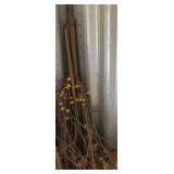 Electric Fence Stakes, 4 Metal Posts