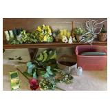 Artificial Flowers/Plants, Basket, Artificial