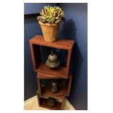 Open Cube Display Shelves w/ Bells, Artificial