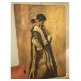 Large Scale Depiction of a Woman Art Piece