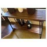 Rustic Style Two-Tier Console Table