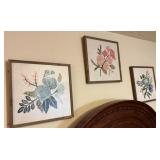 3 Framed Wall Art Pieces