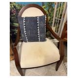 Wood/Cloth Occasional Chair