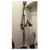 Industrial Style Pulley Floor Lamp