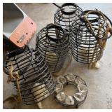 4 Decorative Lanterns, Candle Holder