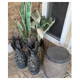 Plant Stand, Artificial Plants, Pineapple
