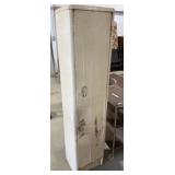 Narrow Vintage Metal Storage Locker