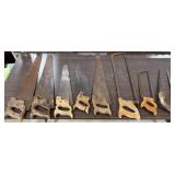 9+/- Vintage Hand Saws