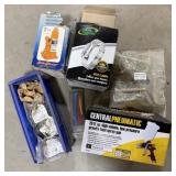 Spray Gun, Hose Clamps, 2-Ton Bottle Jack,
