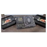 Indoor Smokeless Grill, 2 Deep Roaster Pans