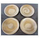 4 Frankoma 4F Dinner Plates