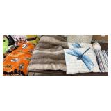 Blankets, Throw Pillows, Rug