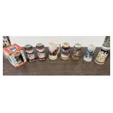 6+/- Budweiser Beer Steins, 1 Miller Beer Stein,