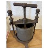 Vintage Cast Iron Lard/Fruit Press