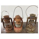 3 Vintage Lanterns