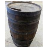 Small Metal/Wood Barrel