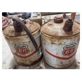 2 Vintage Empty Phillips 66 Cans