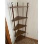 Wooden corner shelf approx. 4'X18"