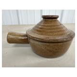 Brown Speckled Stoneware Steam Crock